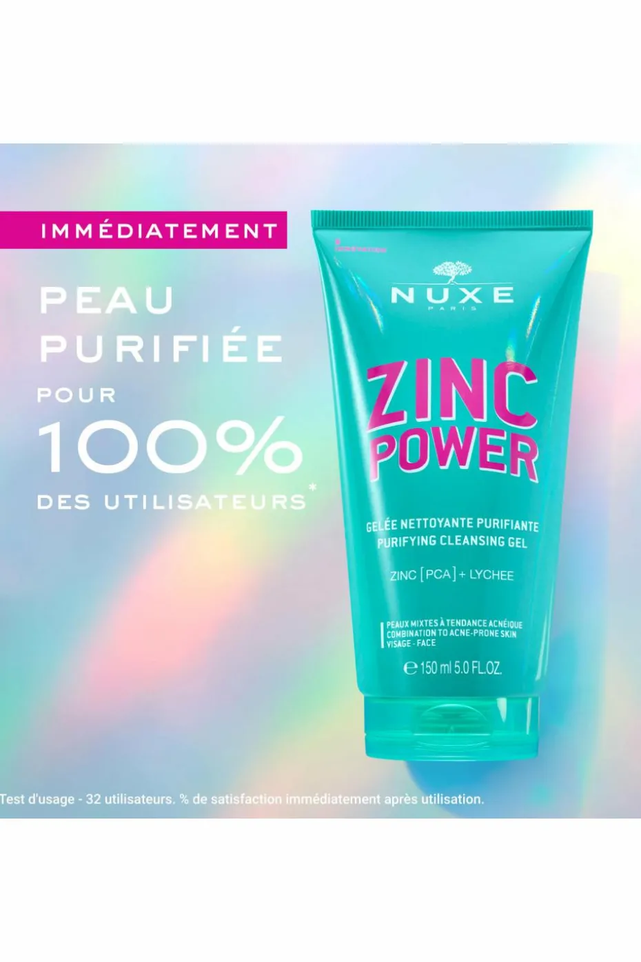 Gelée nettoyante purifiante Zinc Power