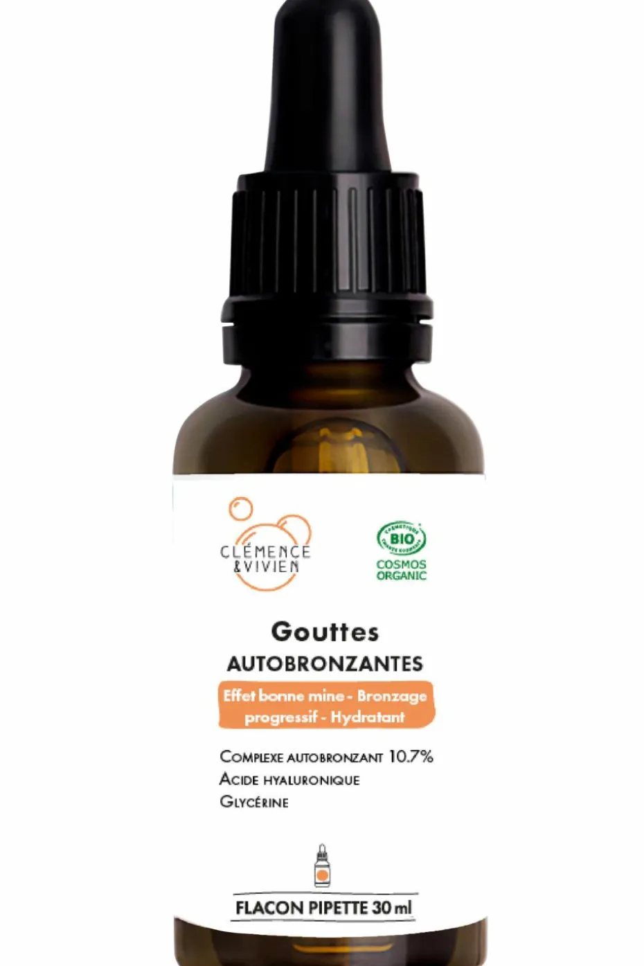 Gouttes autobronzantes pour visage