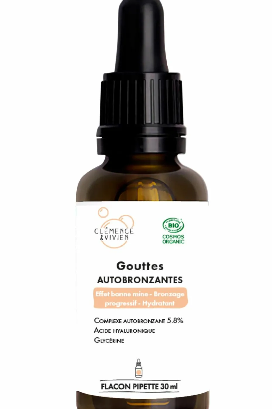 Gouttes autobronzantes pour visage