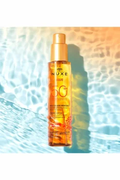 Huile bronzante visage et corps haute protection SPF50 Nuxe Sun