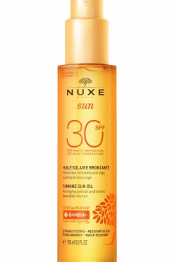 Huile bronzante visage et corps haute protection SPF30 Nuxe Sun