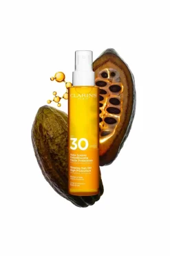 Huile solaire embellissante corps SPF30