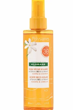 Huile sèche solaire SPF 30 au Monoï et Tamanu bio