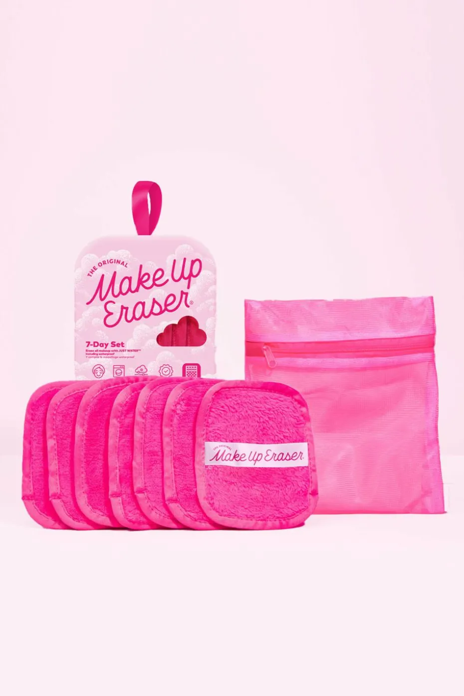Kit 7 serviettes démaquillantes Pink