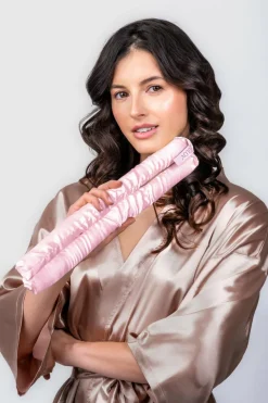 Kit de bouclage sans chaleur et bonnet protecteur en satin