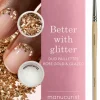 Kit duo de poudre à effet et paillettes + son pinceau applicateur paillettes Rose Gold edition