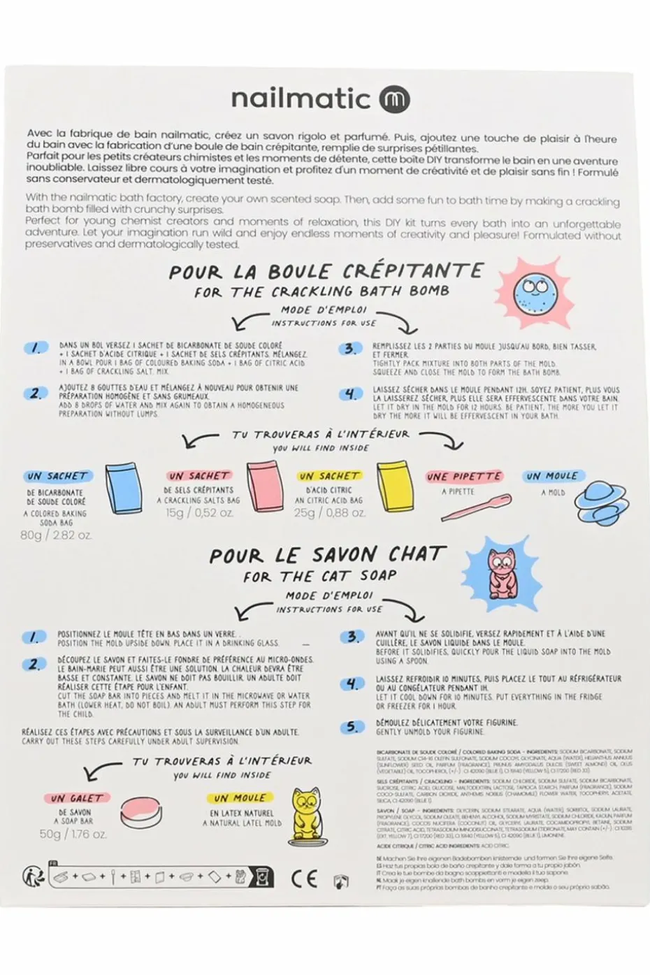 Kit Fabrique boule de bain et savon enfant