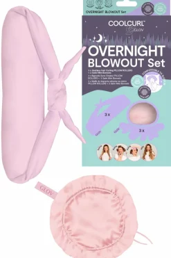 Kit pour boucler les cheveux sans chaleur pendant la nuit Coolcurl™ rose
