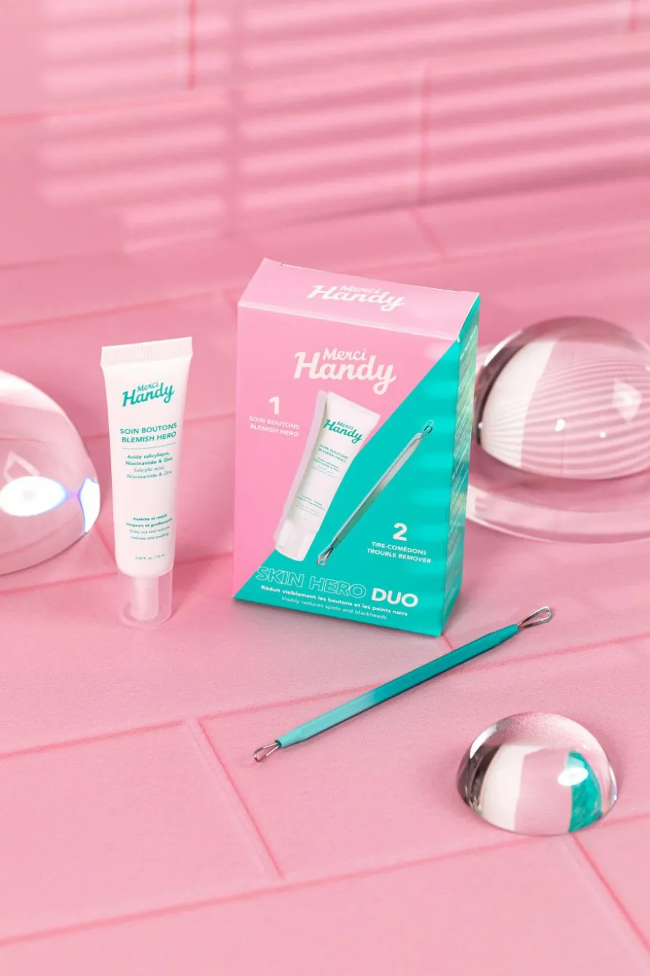 Kit Skin Hero Duo soin boutons & tire-comédon