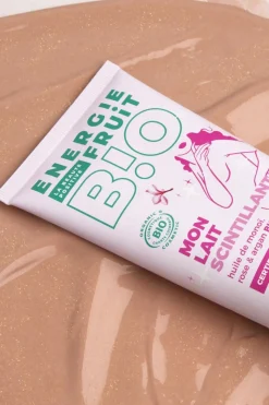 Lait corps scintillant au monoï rose