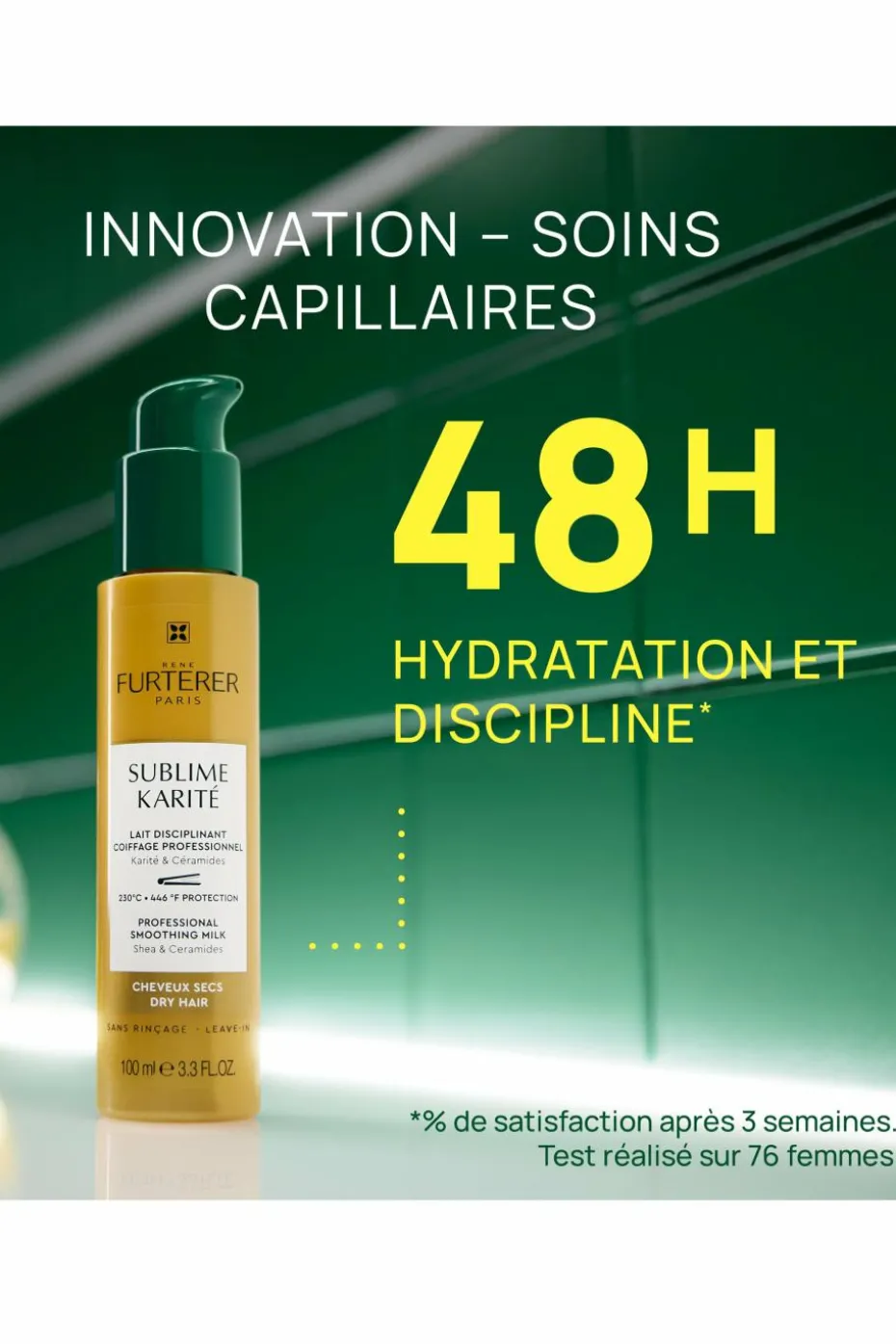 Lait disciplinant cheveux secs Sublime Karité