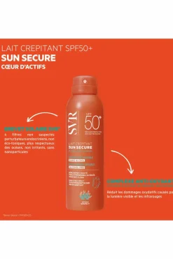 Lait hydratant crepitant invisible Sun Secure SPF50+