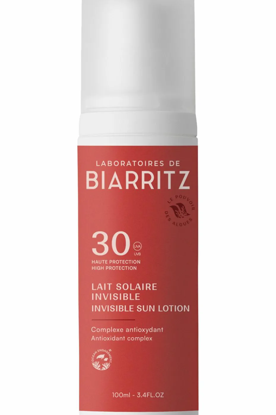 Lait solaire invisible SPF30 visage & corps