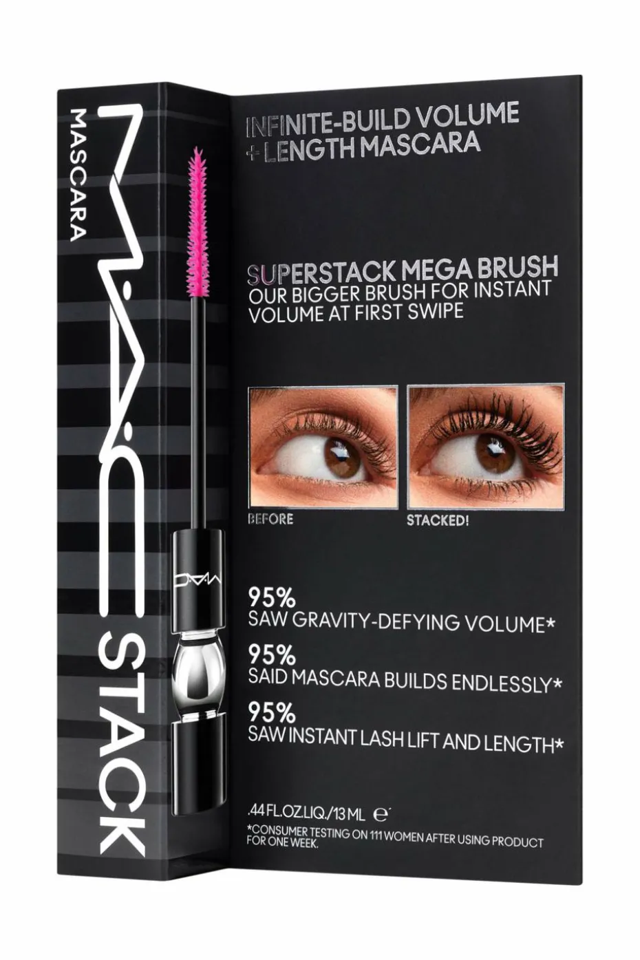 Mascara volume et longueur noir M·A·C Stack Mega Brush