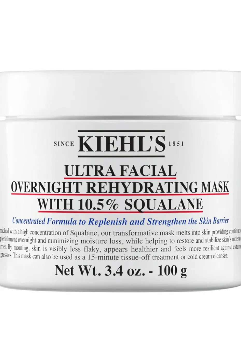 Masque de nuit réhydratant Ultra Facial Overnight Rehydrating Masque