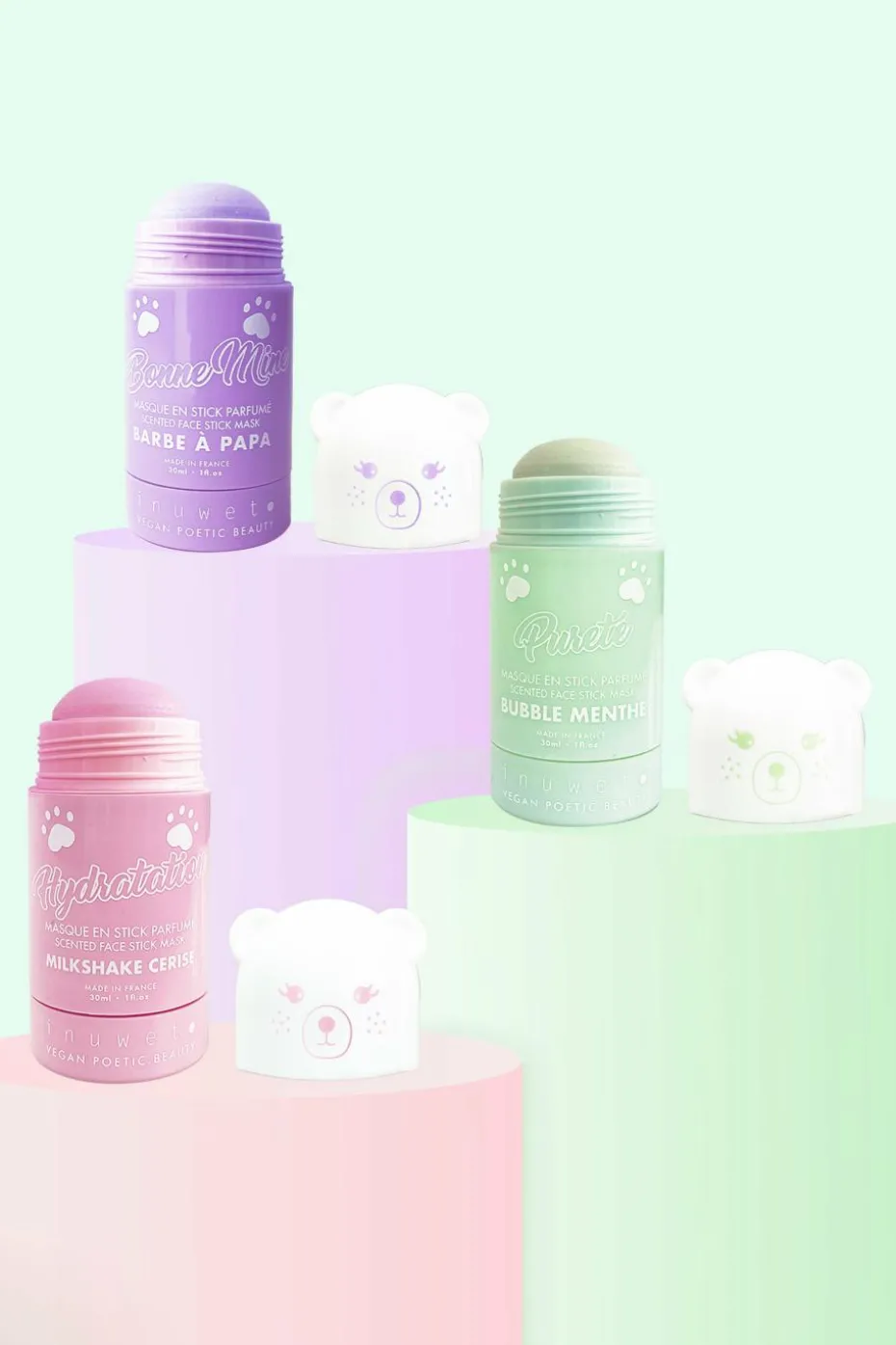 Masque hydratant en stick à l’argile