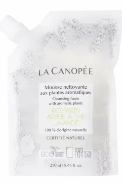 Mousse nettoyante aux plantes aromatiques rechargeable
