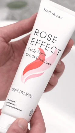 Nettoyant-exfoliant visage doux Rose Effect