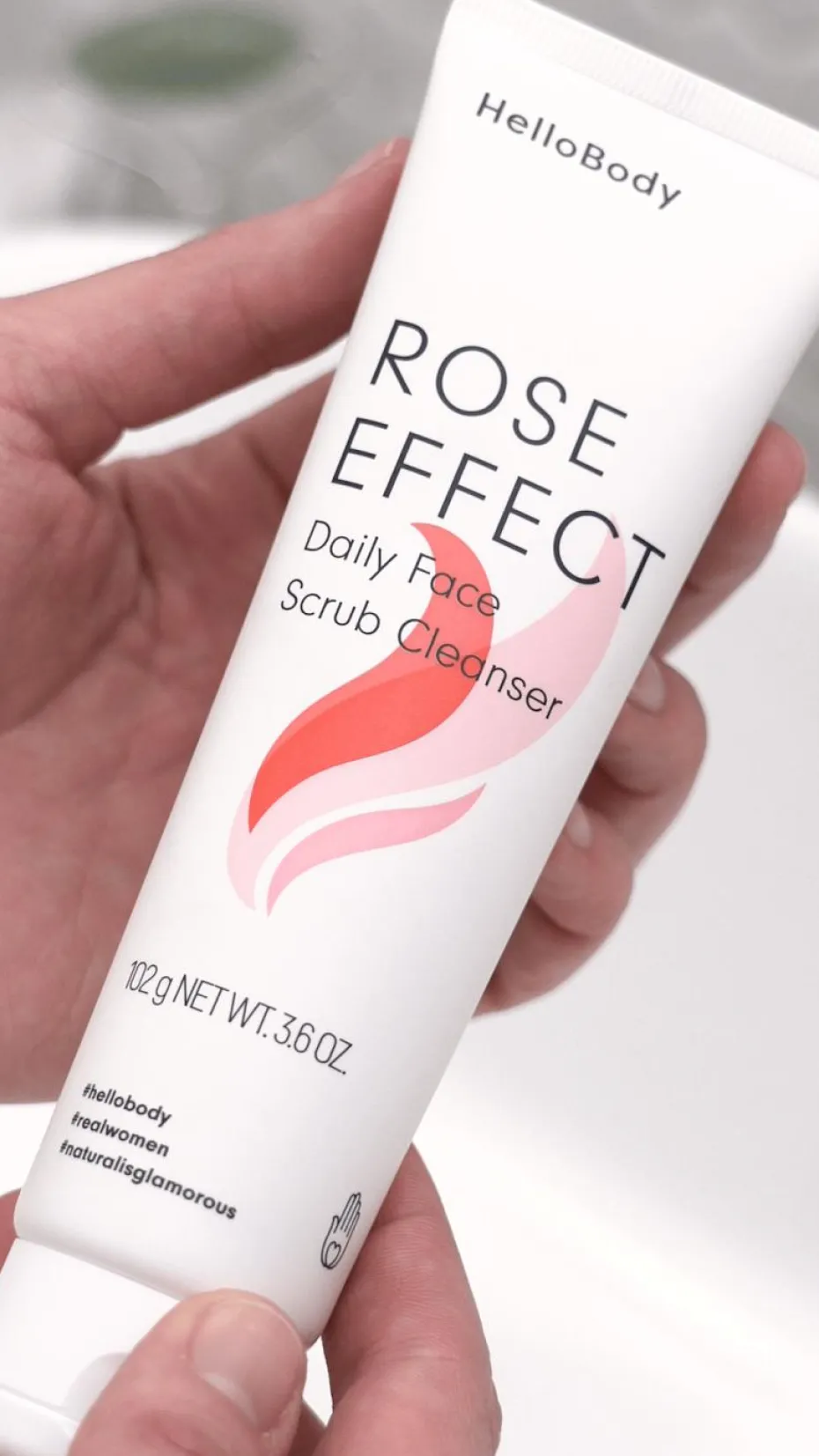 Nettoyant-exfoliant visage doux Rose Effect