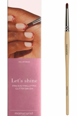 Pinceau paillettes nail art