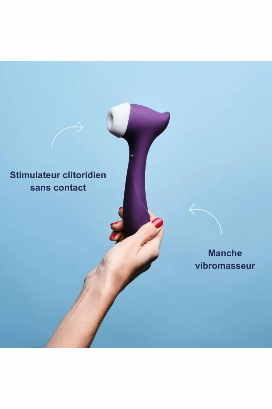 Sextoy 2 en 1 stimulateur clitoridien & vibromasseur The Amazing