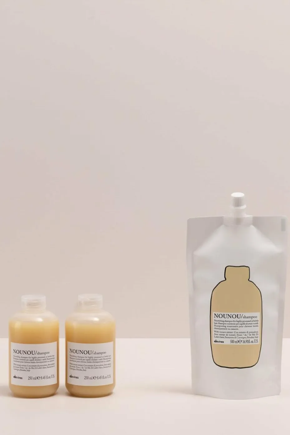 Shampooing nourrissant rechargeable pour cheveux abimés Nounou