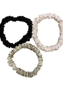 Trio de chouchous noir, sand et blush Tiny