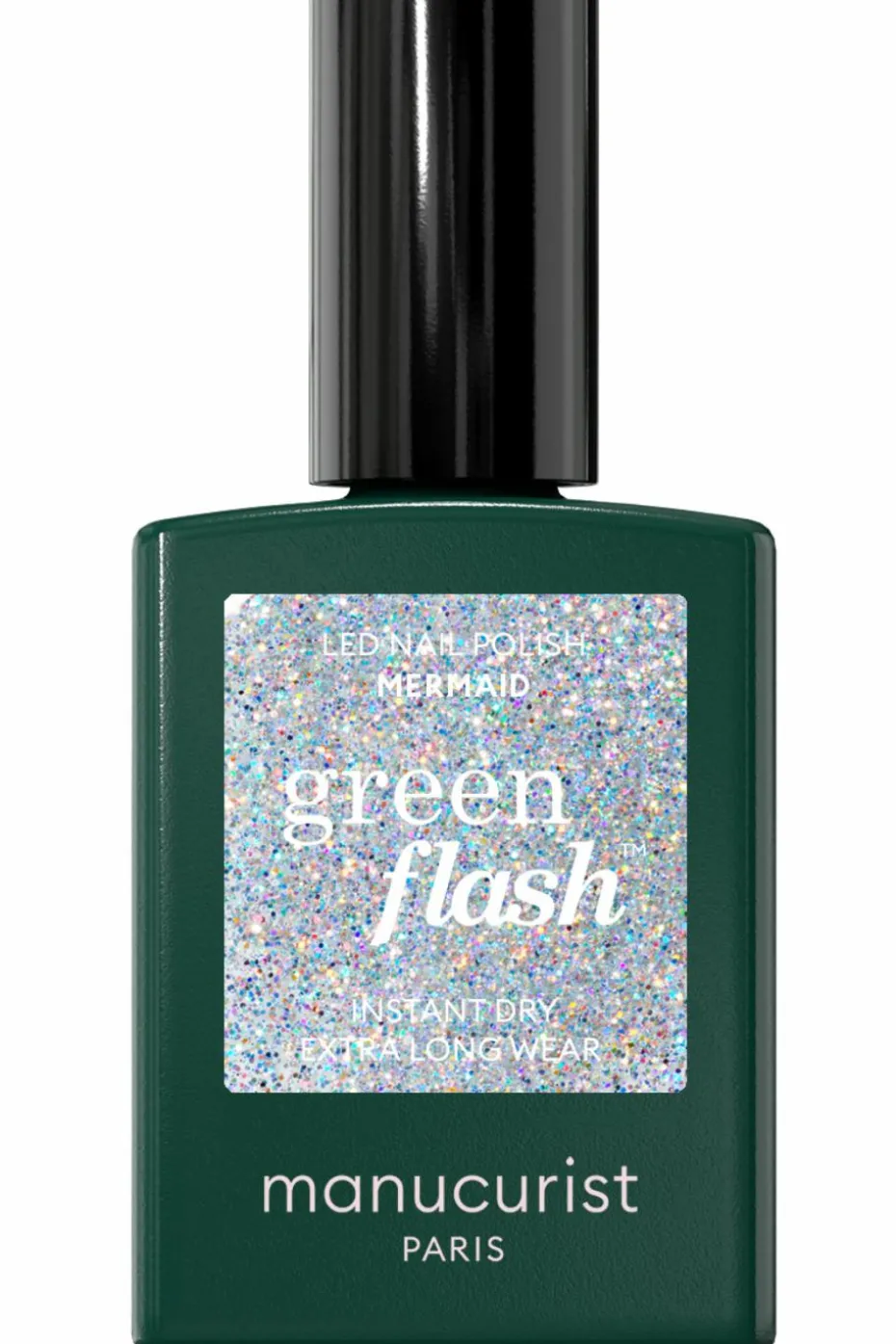 Vernis semi-permanent Green Flash Les pailletés
