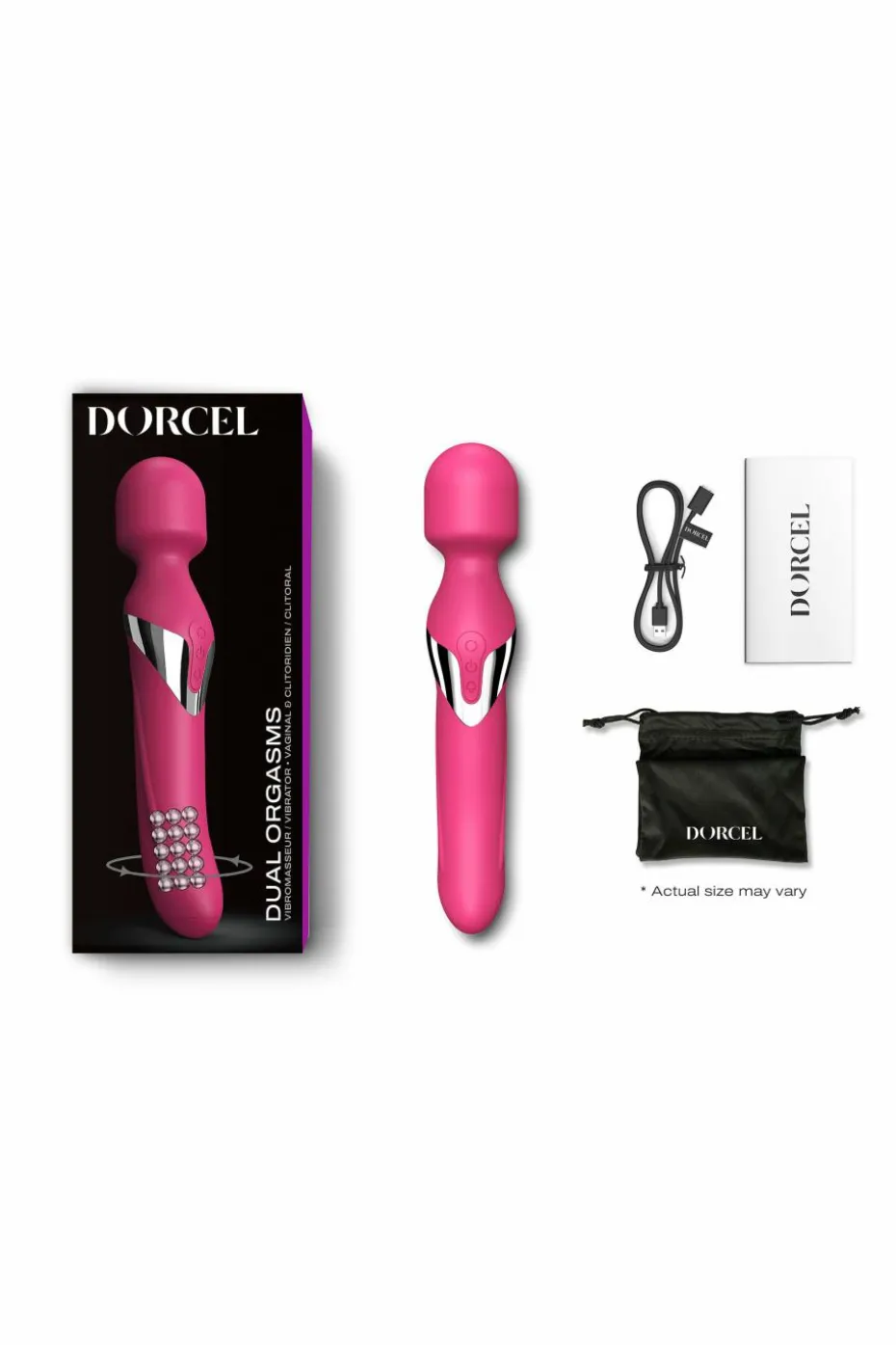 Vibromasseur Dual Orgasm Wand rose